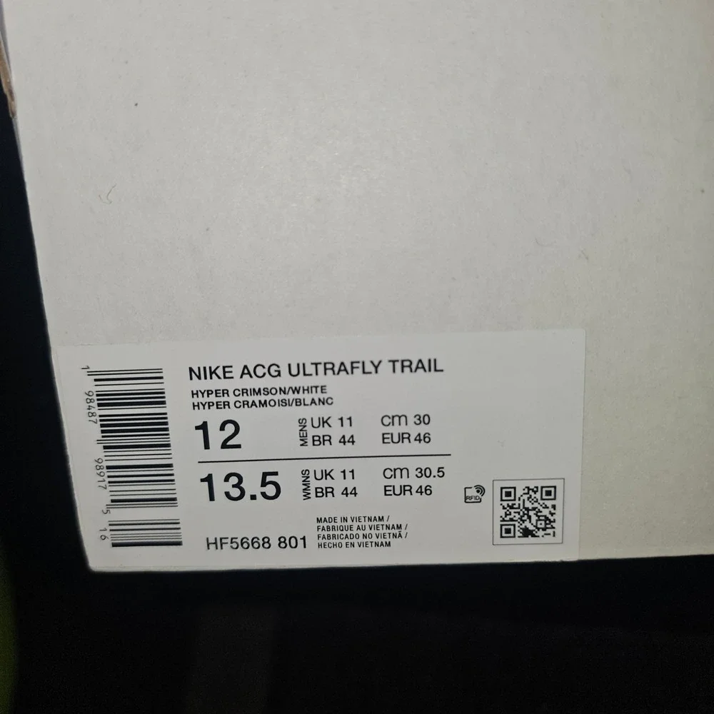 Nike ACG Ultrafly Trail Mens Size‎ 12 Hyper Crimson Orange New HF5668-801